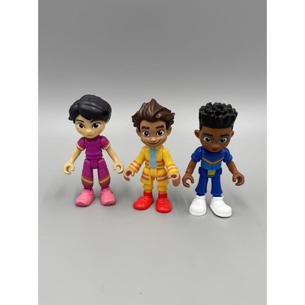 Disney Junior Firebuds Rescue Team Action Figures Lot Of 3